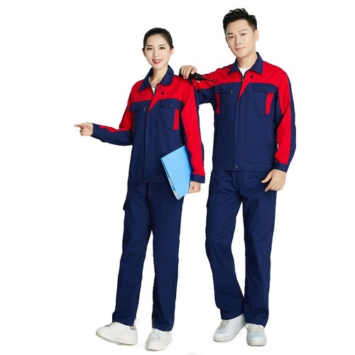 Хлопковый износостойкий антистатический осенний комбинезон