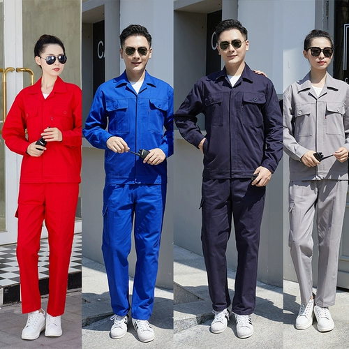 Хлопковый осенний износостойкий антистатический комбинезон