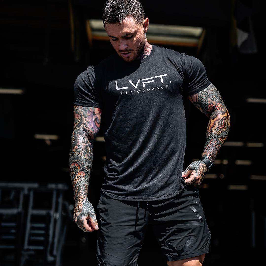fitness sports men's cotton T-shirt 