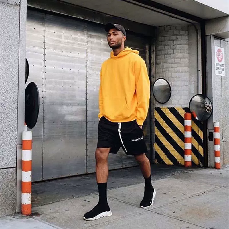FOG FEAR OF GOD шорты high street essentials двойная линия мужские трендовые свободные харам-пантсы спортивная повседневная обувь