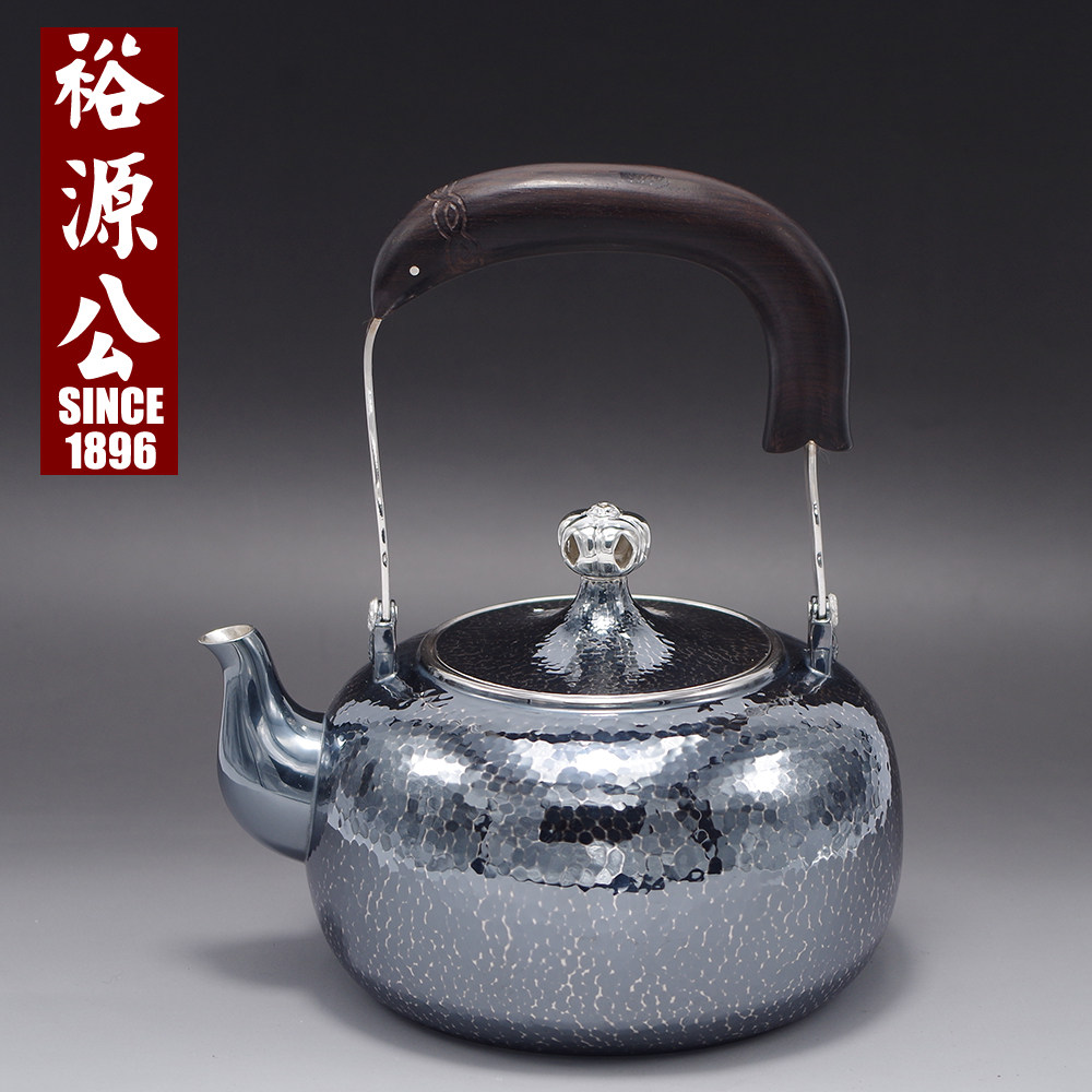 Yuyuan Public Foot Silver 999 Silver Han Style Silver Burning Kettle Retro Bright Old Silver Tea Set Silver Bubble Teapot