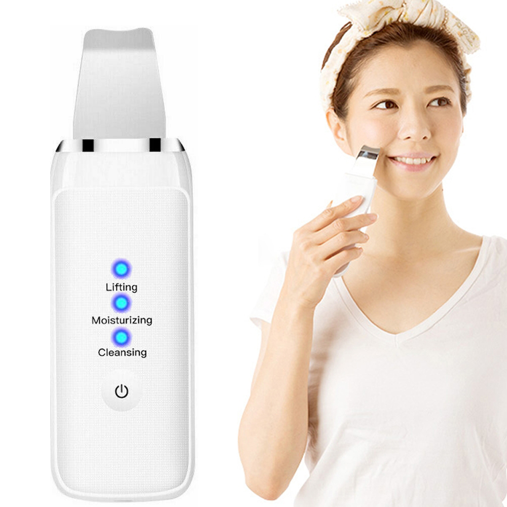 KiKAR ultrasonic finish instrument Go to black head spade face shoving machine Beauty instrument pores cleaner Black head deity