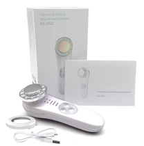 7 in 1 Facial massager high frequency facial cleanser RF LED photon skin care EMS rejuvenation facial lift