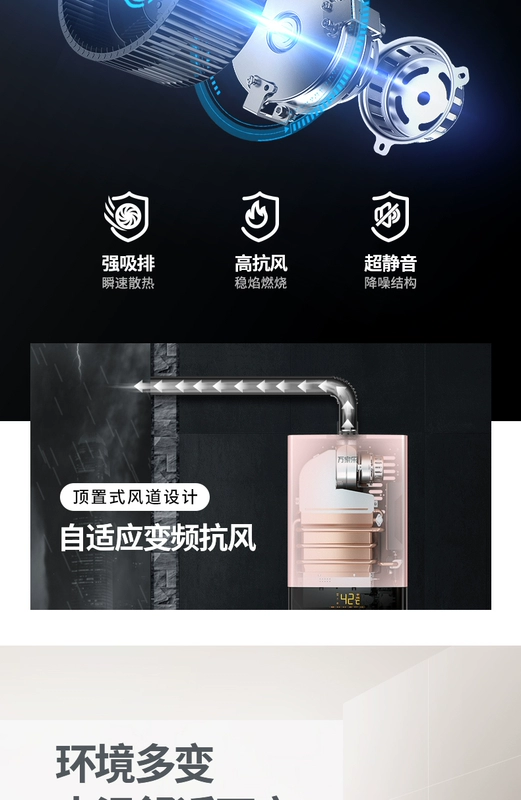 Bộ điều chỉnh chuyển đổi tần số thông minh Macro Wanjiale JSQ30-T7 16L - Máy đun nước