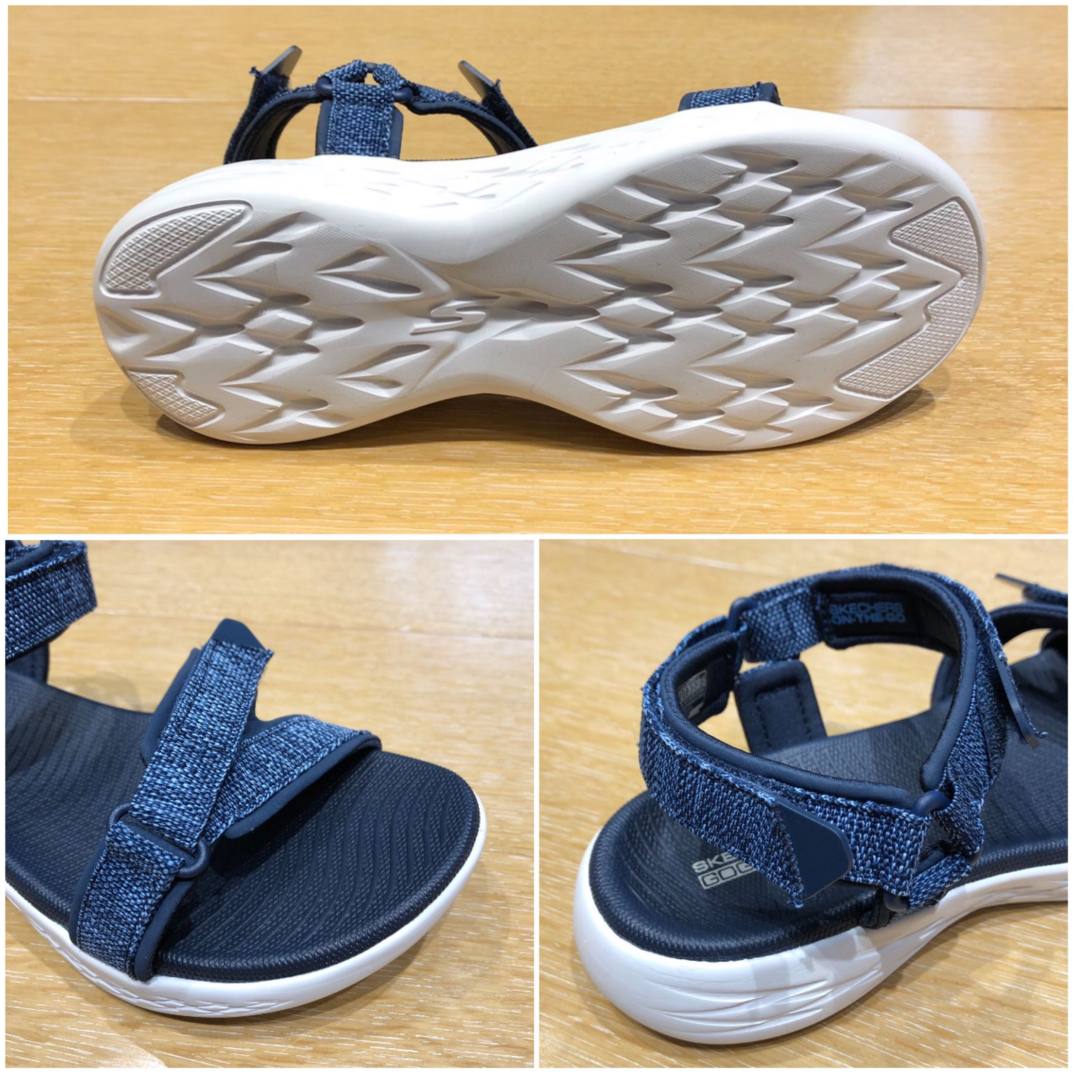 Skechers Skechers Dép nữ thông thường Giày thể thao Giày đi biển Velcro Dép siêu nhẹ nữ 15315 - Giày thể thao / sandles dép quai hậu bitis nữ