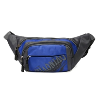 Синяя поясная сумка