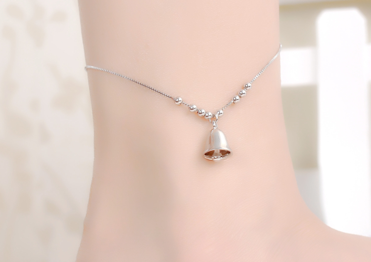 Chính hãng s925 sterling bạc chuyển nhỏ vòng chân vòng chân nữ trang sức ngày Hàn Quốc đơn giản tươi Tanabata quà tặng - Vòng chân lắc chân nữ nhật bản