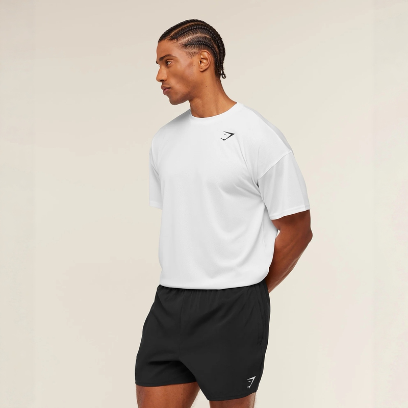 Cool and Comfortable Bailey Bailey Gymshark Arrivalos Men's Sports Fitness Quick-Drying Loose Short-Sleeved T-Shirt