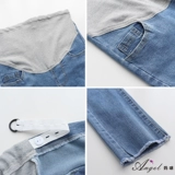 Осенние штаны для беременных, весенние джинсы, тонкие леггинсы с поддержкой живота