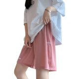 Летние тонкие штаны для матери и ребенка, шелковые шорты для отдыха, леггинсы, оверсайз, свободный крой