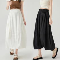 Angel Mommy~Maternity skirt for summer wear 2024 new style slimming loose and versatile A-line skirt