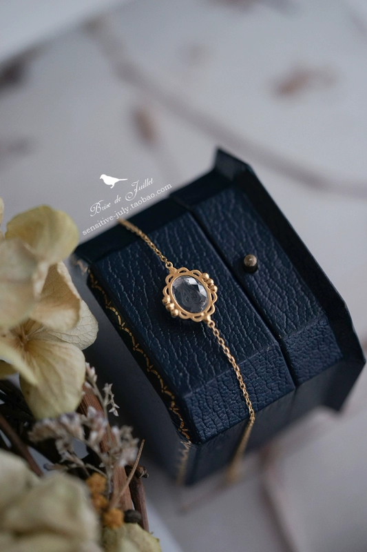 Juillet tháng bảy. Tại chỗ. DU nhà tùy chỉnh ~ kính harp hạt trong suốt cảm giác vòng đeo tay mạ bạc