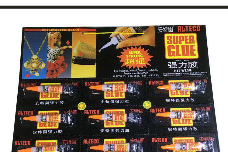 Hồ bơi Cue Chú Ý Đầu Keo Đặc Biệt Nhập Khẩu Ante Rắn Khô Nhanh Chóng Billiard Rod 502 Chú Ý Đầu Súng Siêu Keo 	mua găng tay bi a	