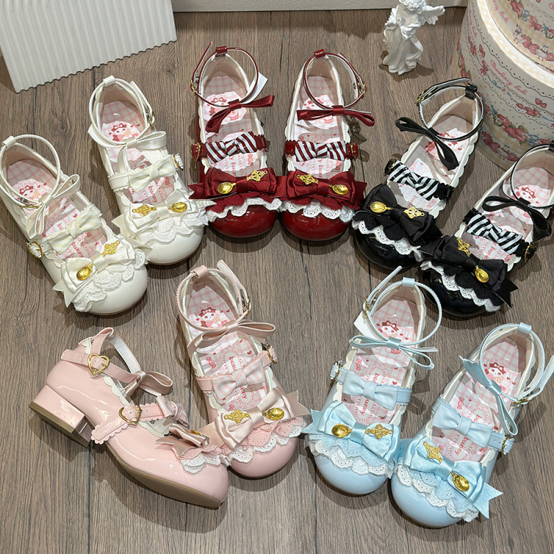 Mousse Roll Low Heels Meila Little Rabbit Original Lolita Shoes Low Heel Cute Round Toe Lo Shoes Japanese Style Single Shoes for Women Mousse Roll Low Heels Meila Little Rabbit Original Lolita Shoes Low Heel Cute Round Toe Lo Shoes Japanese Style Single Shoes for Women