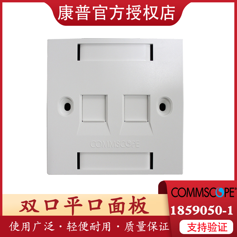 CommScope 1859050-1 760245389 amp panel double port) double hole) 2 Port panel 86 type in-wall flat Port amp