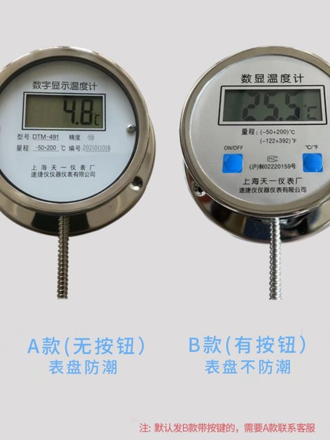 Digital thermometer with probe WSTDTM-491 high-precision stainless steel digital water temperature meter cooking oil temperature
