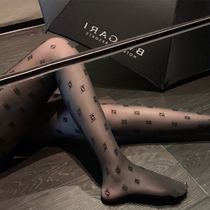 Star same black pantyhose thin sexy anti-hook F-alphabet stockings appear thin and sweet breathable socks