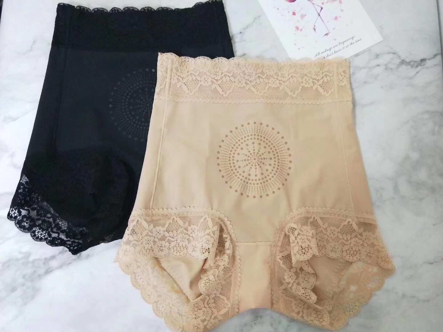 Triangle Caffeine Tummy Control Pants Hip Lifting Corset Warm Palace High Waist Slimming Body Shaping Corset Seamless Thin Section