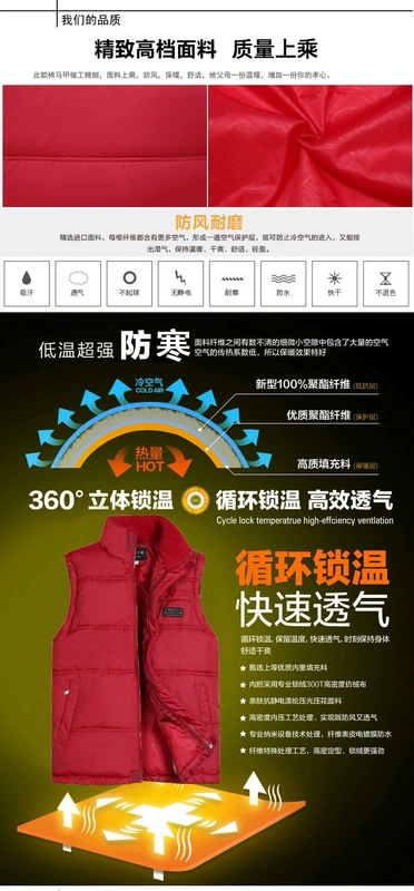 2018 ưu đãi đặc biệt mùa thu đông mới quần áo nam cổ áo cotton dày áo khoác xuống áo vest cotton giản dị vest áo khoác mùa đông nam hàn quốc