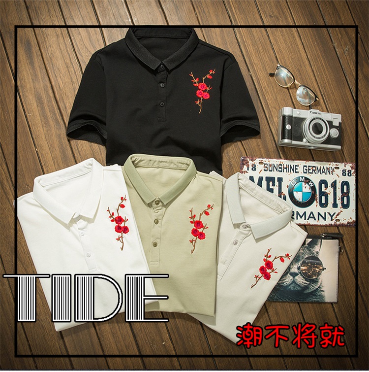 Áo thun nam mùa hè ngắn tay áo sơ mi Paul sơ mi cotton mỏng Phiên bản Hàn Quốc của áo thun polo nam nửa áo thun tay dài hàng đầu áo polo đẹp