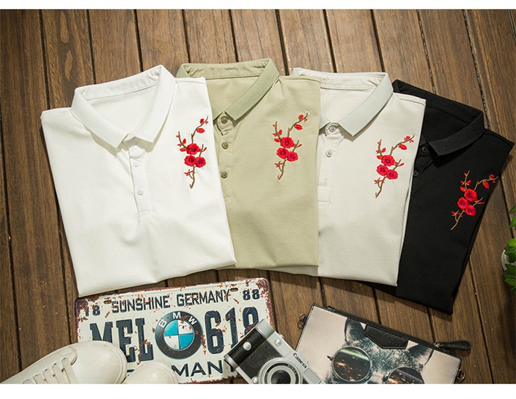 Áo thun nam mùa hè ngắn tay áo sơ mi Paul sơ mi cotton mỏng Phiên bản Hàn Quốc của áo thun polo nam nửa áo thun tay dài hàng đầu áo polo đẹp
