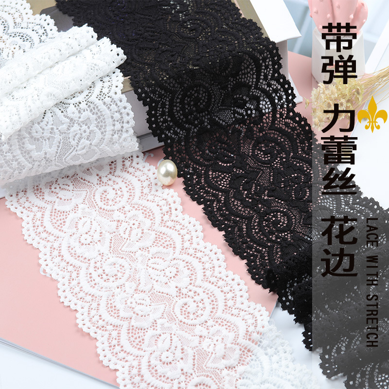Clothing Hem Widened with Lace Trim Accessories, Narrow Black and White Wide Clothing Fabric, DIY Handmade Lace Trim