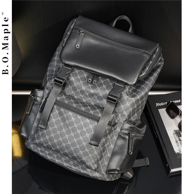 BOMaple Men's Hundred Capacity Casual Shoulder Pack Fashion Han - Edition Street Past Page Package