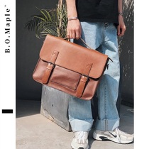 BOMaple Business Cambridge Bag Men Retro Crazy Maple Postman Single Shoulder Diagonal Satchel Ipad Briefcase briefcase