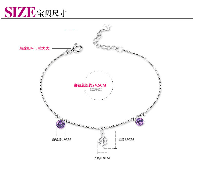 Chaine de cheville Femme en Argenterie - Ref 3102730 Image 13