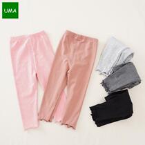 Autumn cotton soft glutinous stretch leggings baby trousers girls pants warm pants leggings Joker