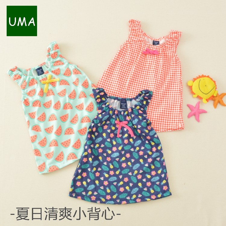 21 summer foreign trade pure cotton refreshing breathable girl baby vest skirt foreign style fancy dress broken flower