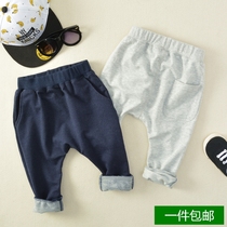 Foreign trade spring and autumn children Harlun pants boys and girls baby spring cotton sweats sports pants leisure long pants