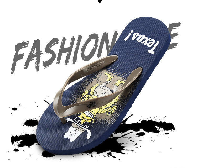 2021 new boys flip-flops summer European and American wind non-slip wear-resistant sandals and slippers beach shoes