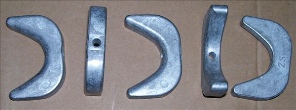 Zongshen 9 9-15 horsepower boat external machine anti-corrosive zinc block anode block navigation zinc block Zongshen plant