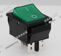 RL2-121-BG double road ship switch black edge green with lamp AC rocker switch Taiwan RLEIL