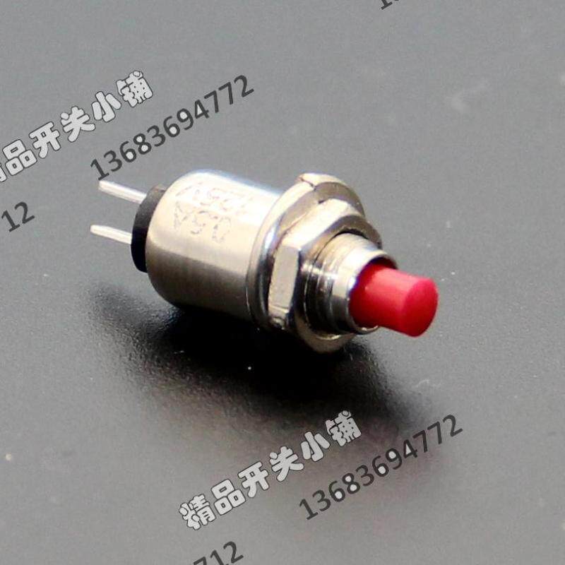 R13-81A round red and black button switch pin reset without lock M5 2 normally open press through Taiwan's new SCI