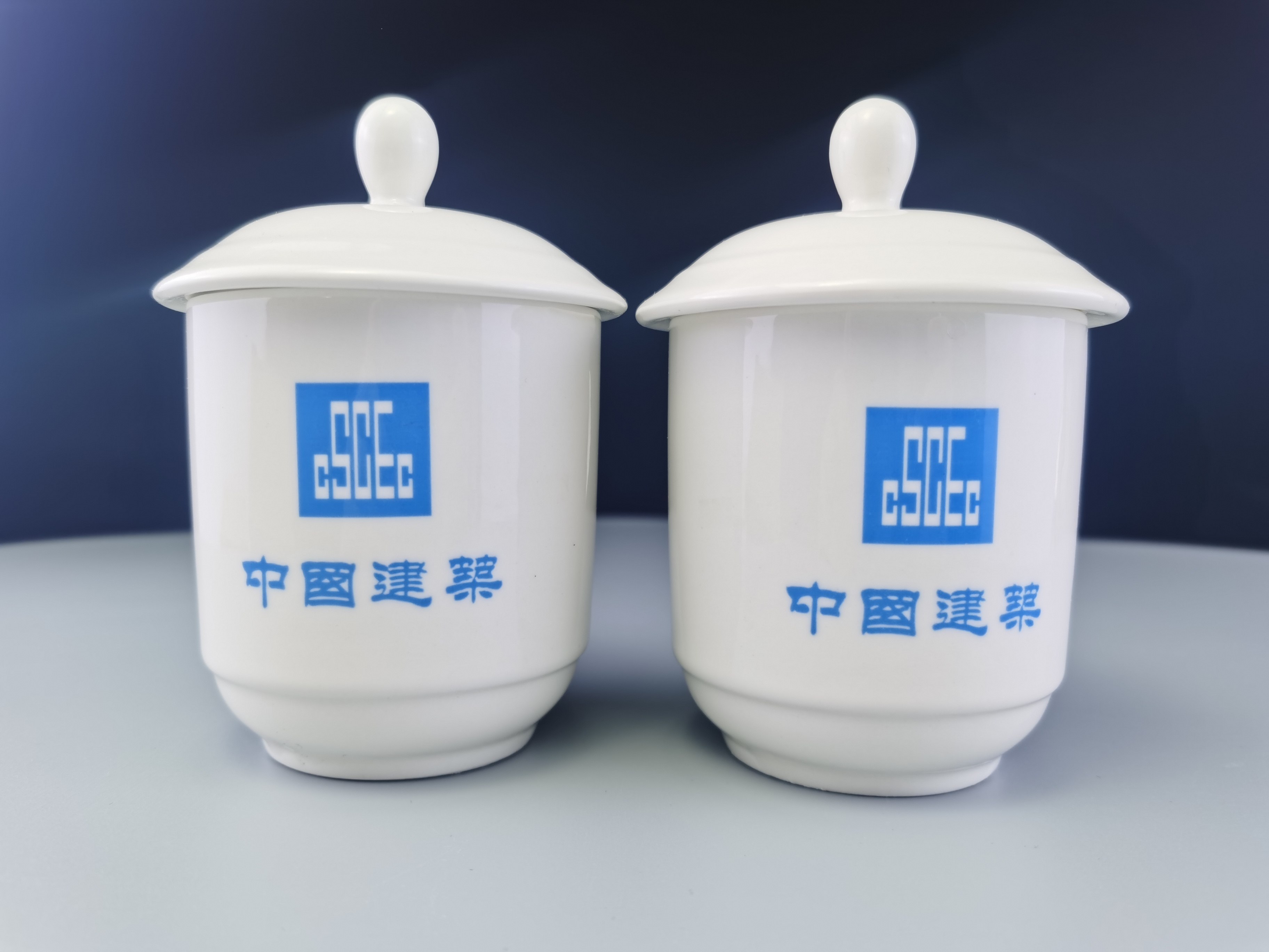 China Construction Zhongtian CCCC China Metallurgical China Railway CI Cup Office Tea Cup China Construction Conference Cup Porcelain Cup System Special