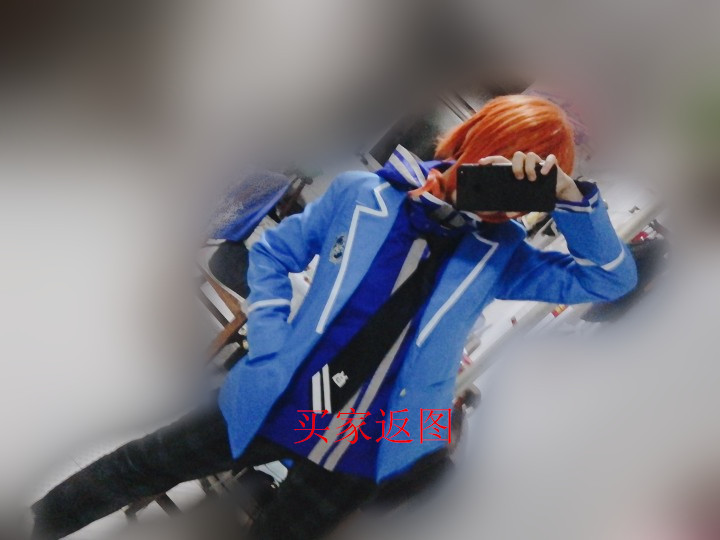 Idol Dream Festival Knights Order Leo Tsukiyoshi Leo Cos Costume Blue Sweatshirt School Uniform Custom Anime