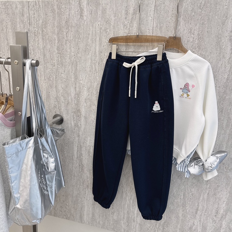 Kemosan M804 Five-Line Knit Pants Sports Pants 2026 Spring Model Size 120-160 for Girls