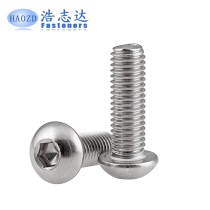 M8 * 10-100] Stainless steel 304 pan head hexagon socket screw semi round head hexagon socket screw round Cup Bolt