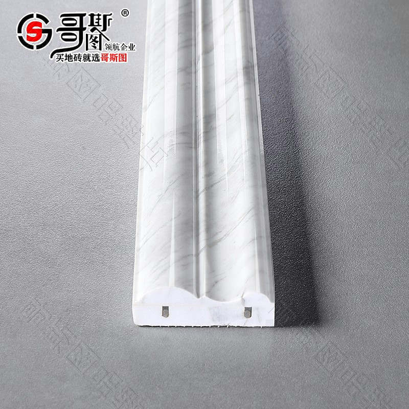 Natural Jazz White Marble Door Cover Wrapping side balcony Entrance Stone Door stone door frame closing edge line strips