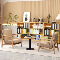 Bawang original design milk tea shop chain store solid wood old elm sofa deck manufacturer spot limited time promotion