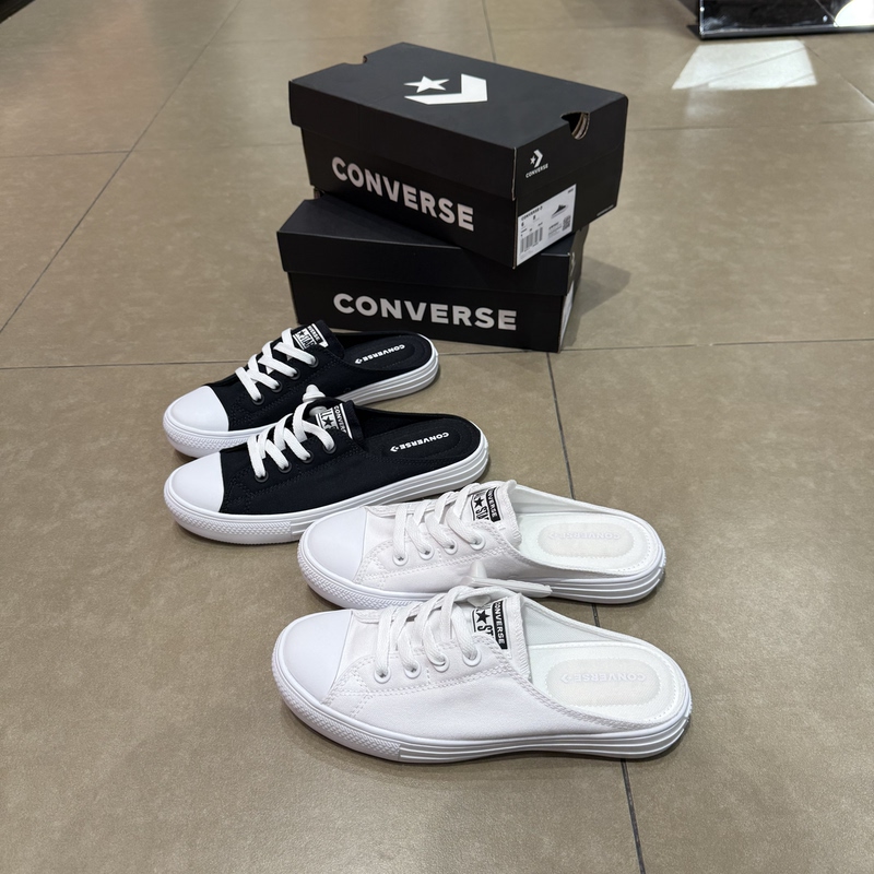 Converse Easy on Slip-On Half-Slipper Classic Mule Shoes for Men and Women Canvas Shoes A16132C Converse Easy on Slip-On Half-Slipper Classic Mule Shoes for Men and Women Canvas Shoes A16132C