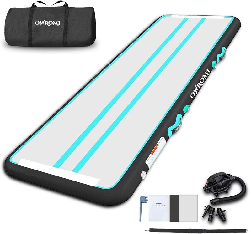 Inflatable Taekwondo Somersault Air Mat Gymnastics Yoga Thickened Brushed Safety Protection Martial Arts Fitness Inflatable Yoga Mat
