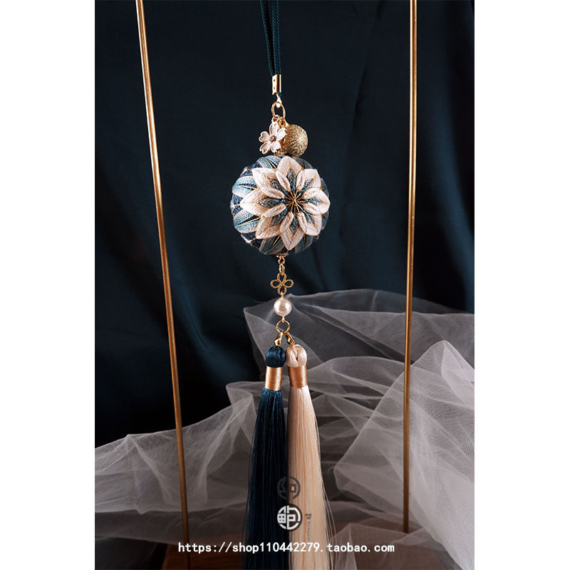 Yuelang) hand bob diy material bag car bag hanging Chinese clothing accessories male and female friends husband birthday gift