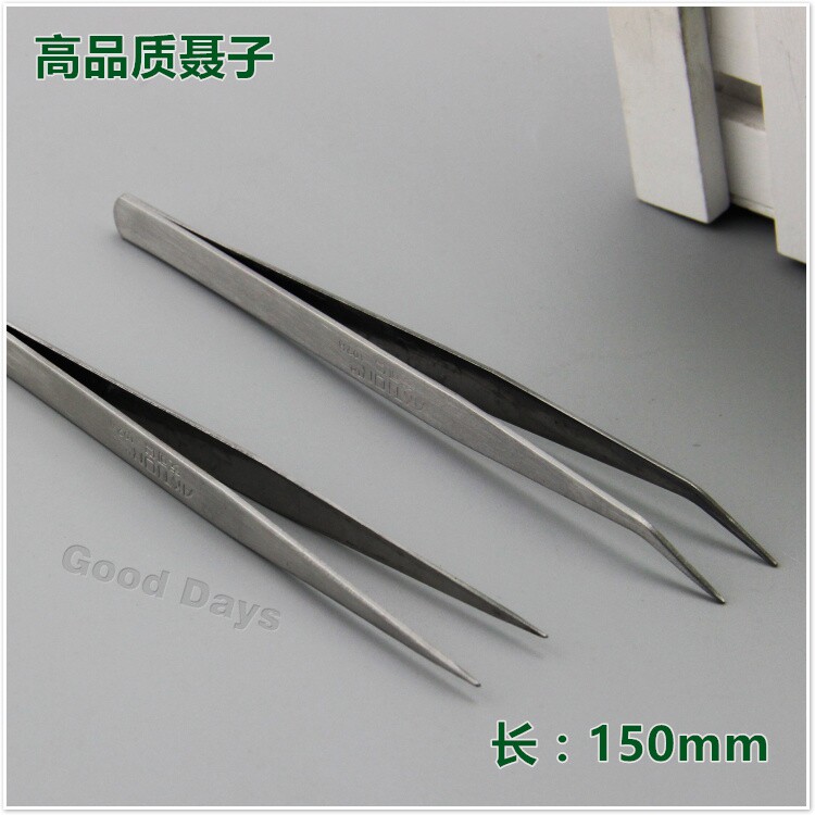 Elbow Tip Tweezers Stainless Steel Home Needle Clips Sewing Tool Clip Needle Wear with threading with threading machine