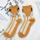 Mùa thu và mùa đông đại học phong cách Harajuku vui minh họa vớ cotton trong vớ in phim hoạt hình cô gái dễ thương vớ trượt ván vớ thủy triều