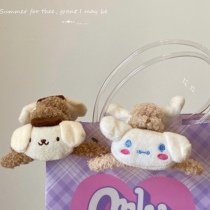 ins autumn and winter cute bear Jade Guigui dog grab clip large retro vintage headwear hairclip back head shark clip