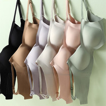 No Trace Sports sleep underwear Womens Big Chest show small no steel ring summer thin vest style gathering anti-light bra