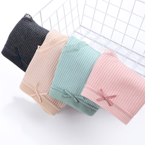 Summer underwear women cotton mid-waist briefs comfortable and breathable womens underwear girls thin underpants shorts head
